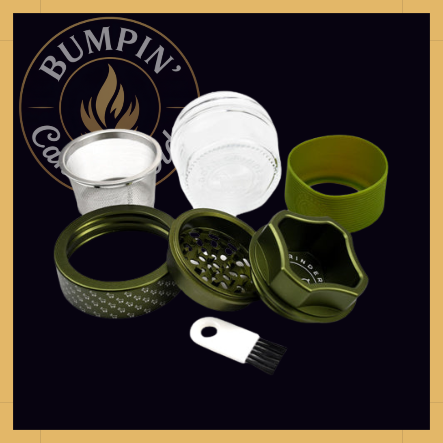 OG 4-Piece Aluminum Grinder (Repeat Pattern) - AITH v.I