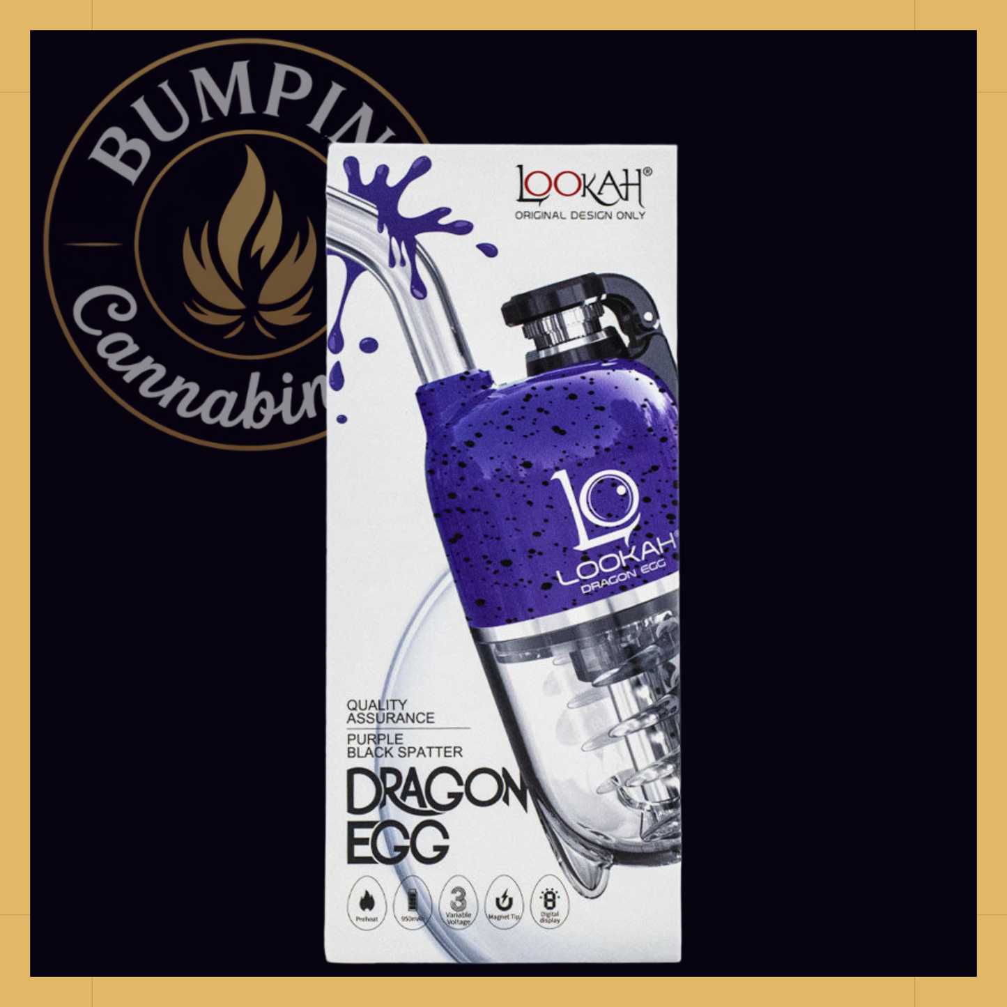 Lookah Dragon Egg Spatter Edition | Portable E-Rig for Concentrates