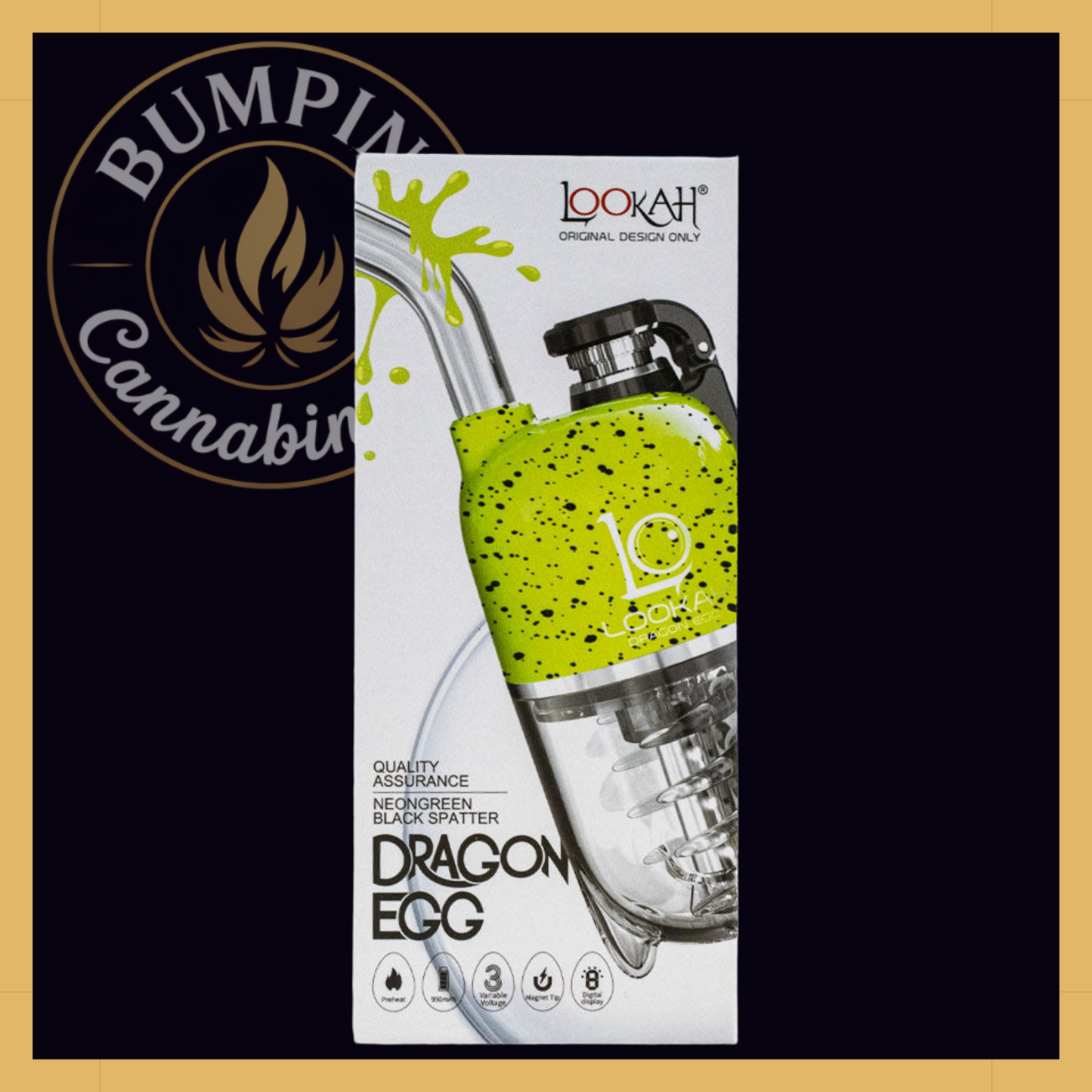 Lookah Dragon Egg Spatter Edition | Portable E-Rig for Concentrates