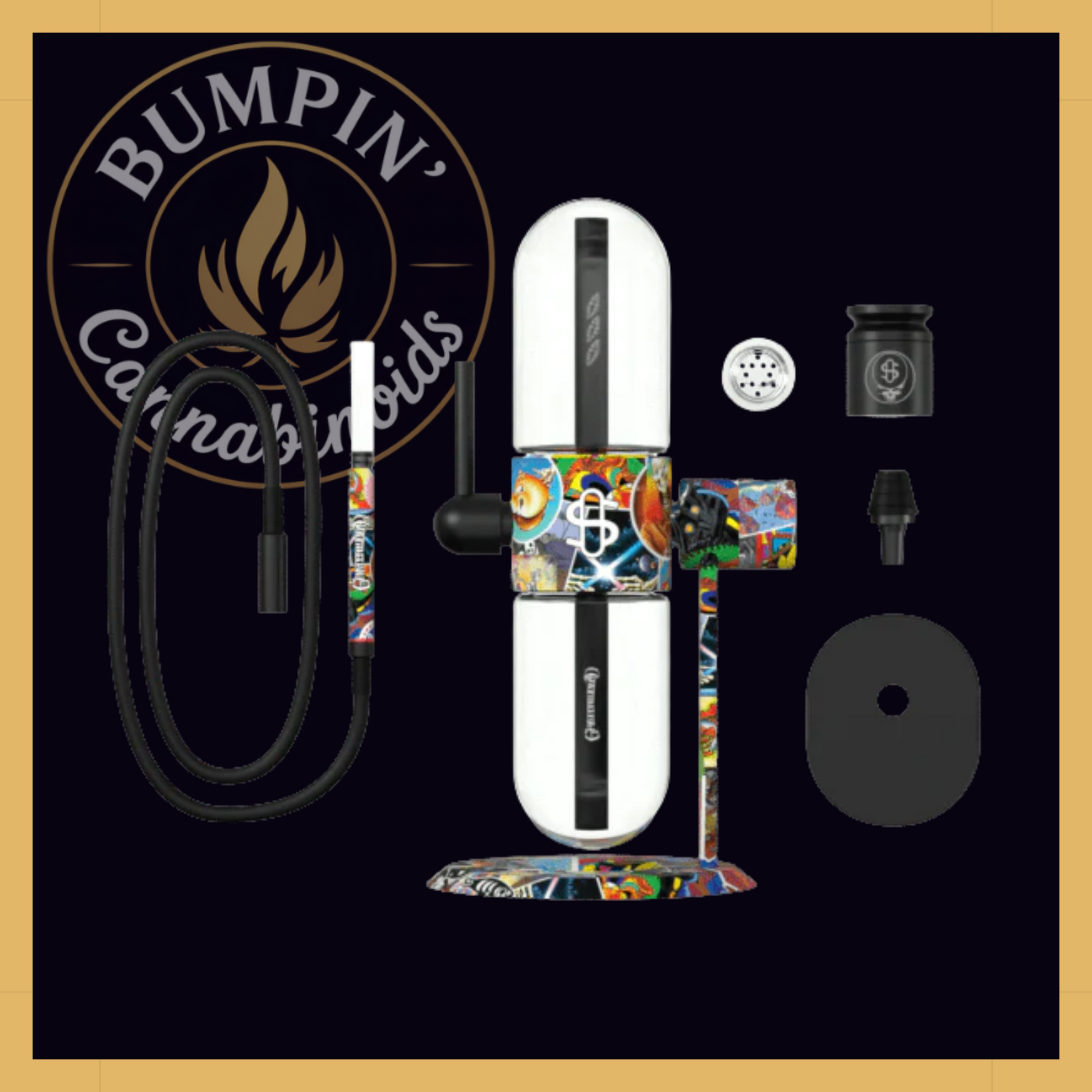 Stündenglass Gravity Infuser – 360° Rotating Glass Hookah - Bumpin' Cann