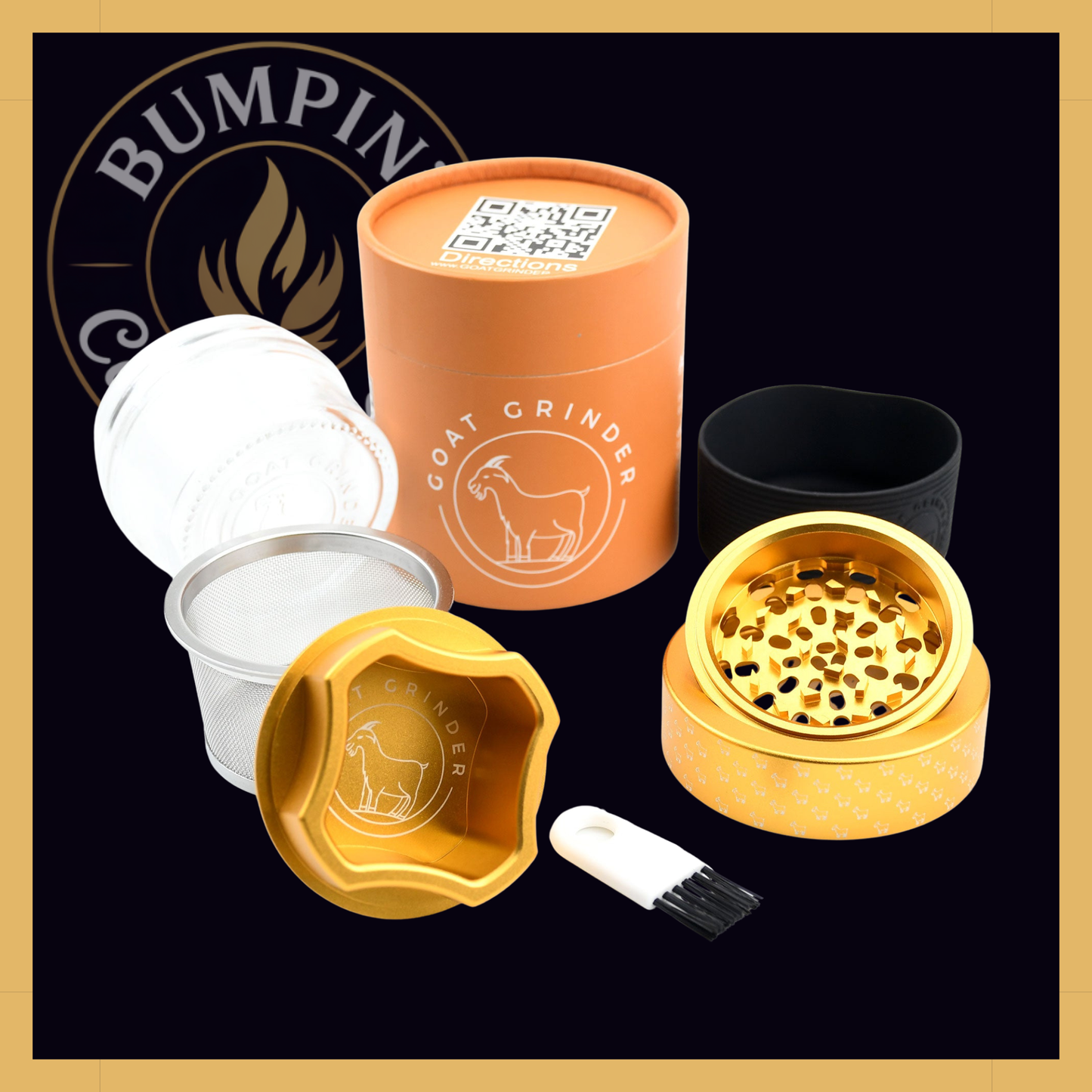 OG 4-Piece Aluminum Grinder (Repeat Pattern) - AITH v.I