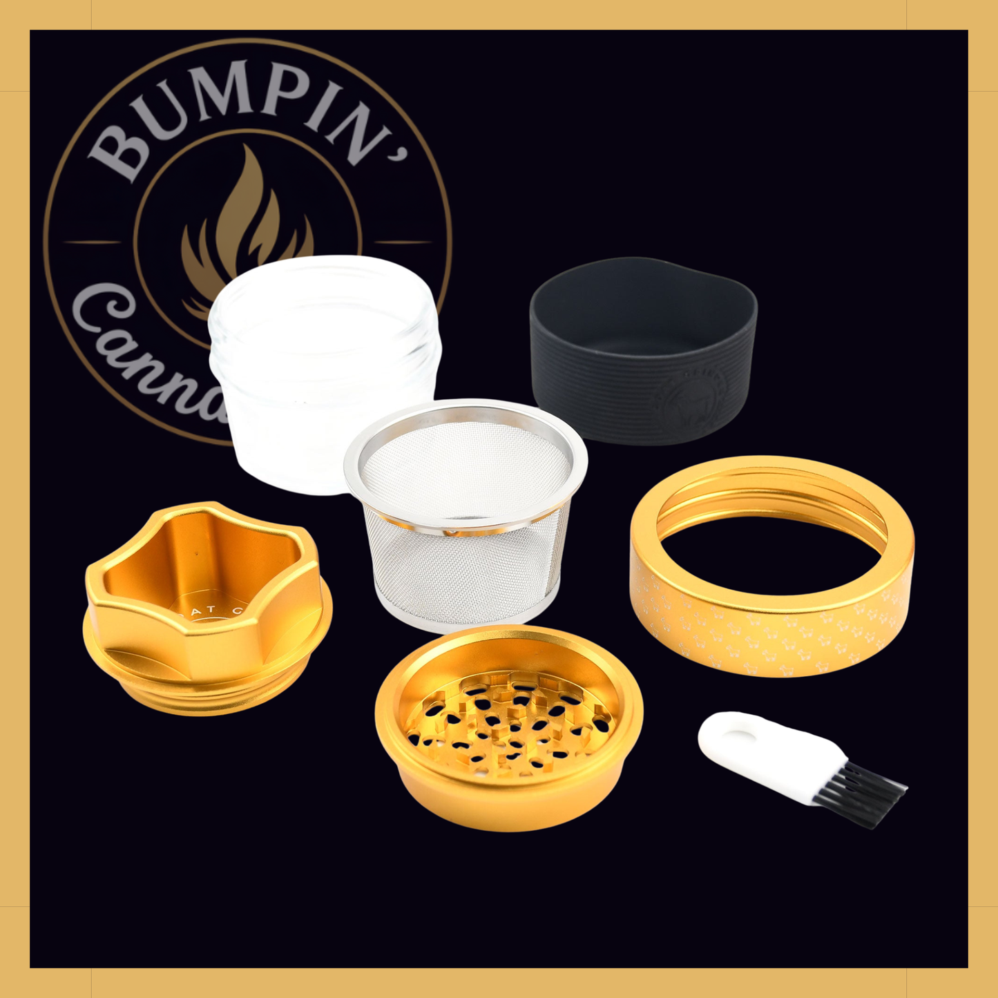 OG 4-Piece Aluminum Grinder (Repeat Pattern) - AITH v.I