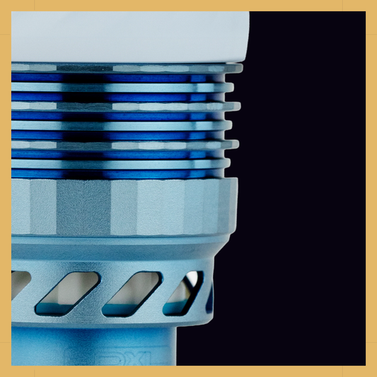 Puffco 3DXL Chamber in Glacier color with XL Joystick Cap