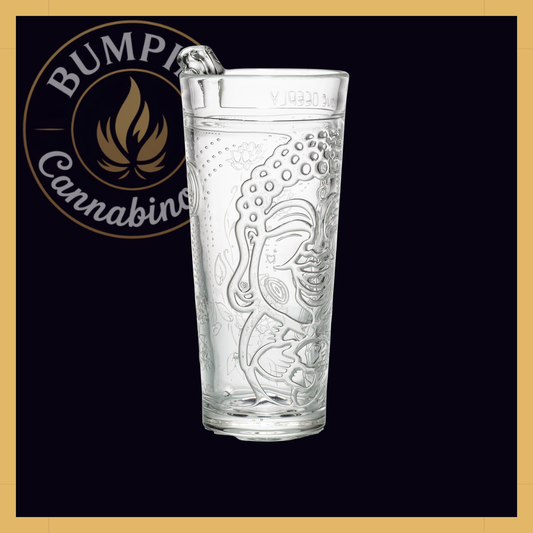 Laughing Buddha 7.5" Tall Tumbler | Milkyway Glass