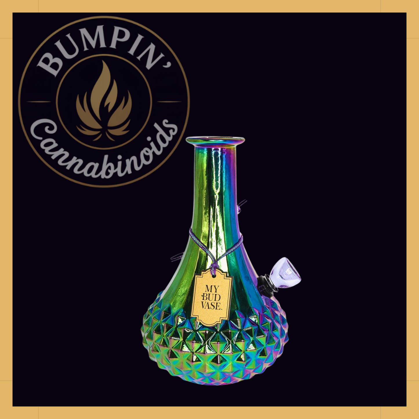 Aurora My Bud Vase – Iridescent Rainbow Finish - Bumpin' Cann
