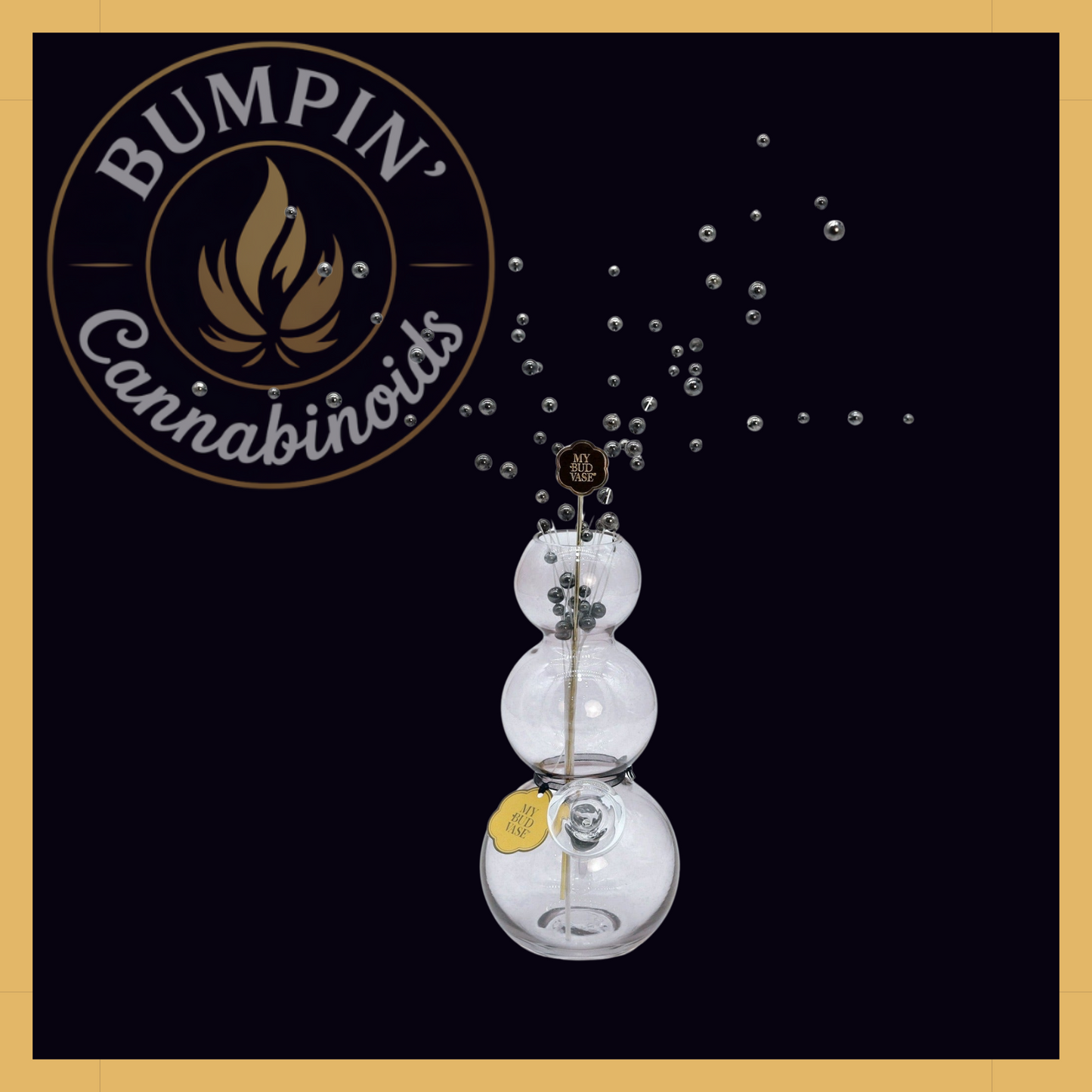 Bubbles My Bud Vase – Stacked Bubble Design - Bumpin' Cann
