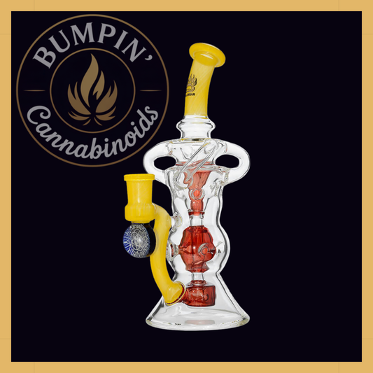 Calibear Triple Arm Swiss Fab Incycler Glass Rig W/ Marble