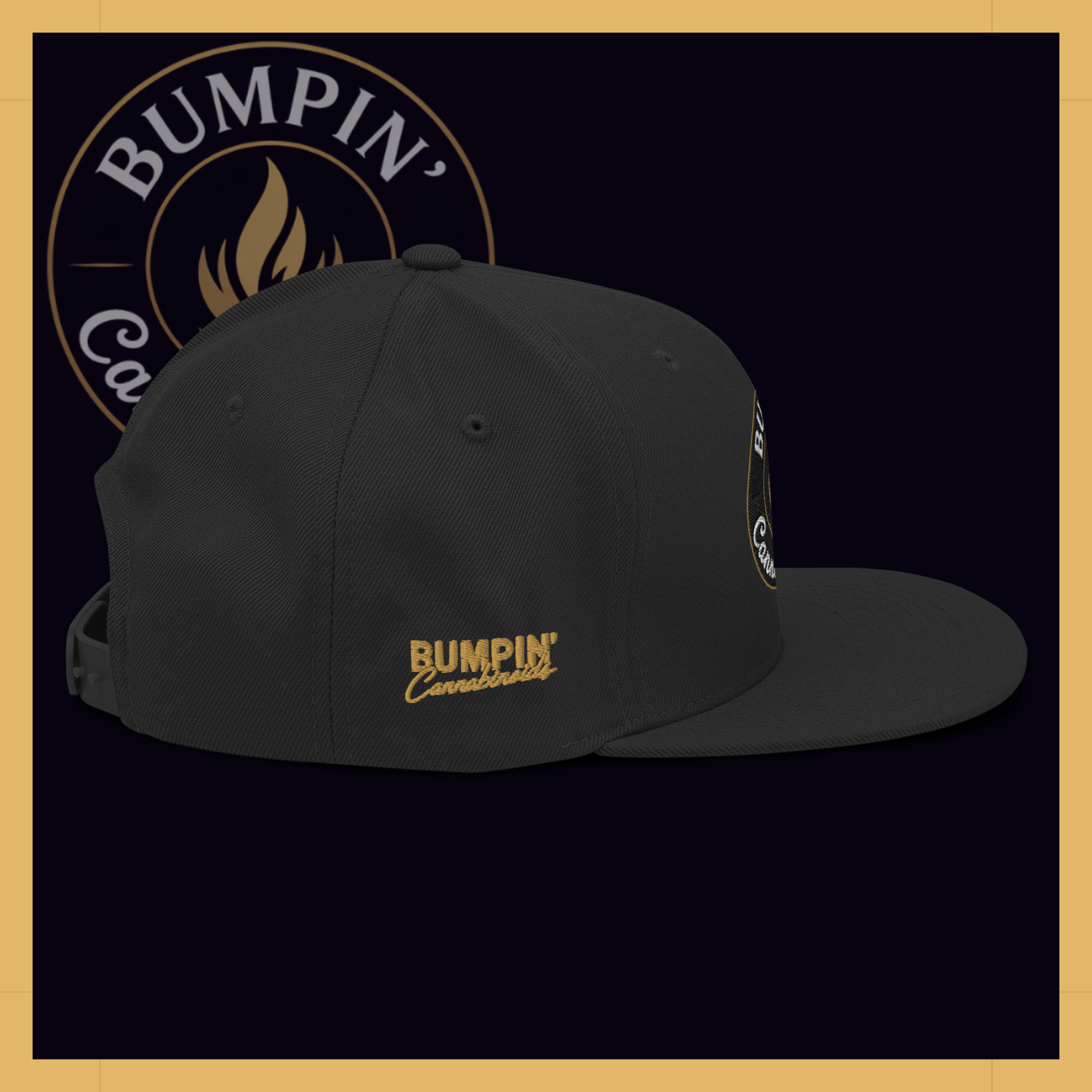 Bumpin’ Cannabinoids Classic Snapback – Black