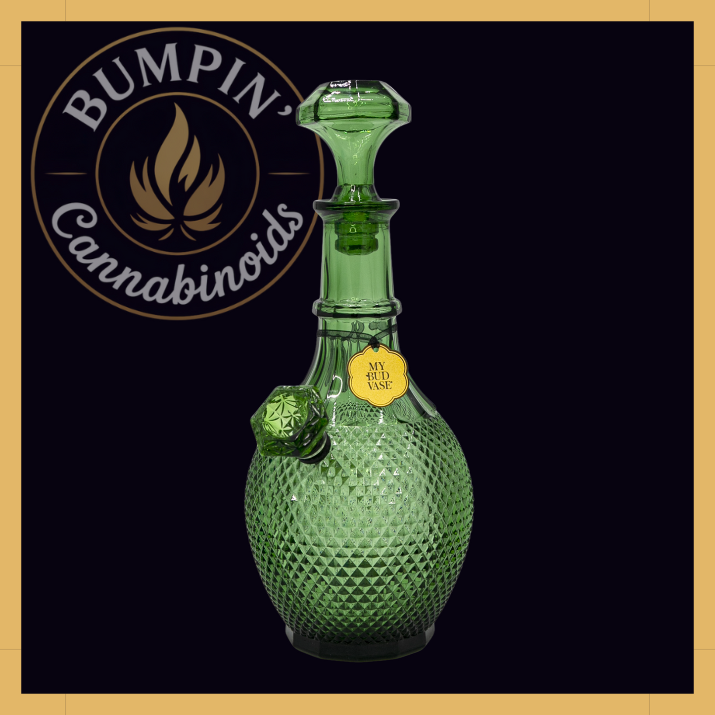 Jewel My Bud Vase – Diamond-Textured Decanter - Bumpin' Cann