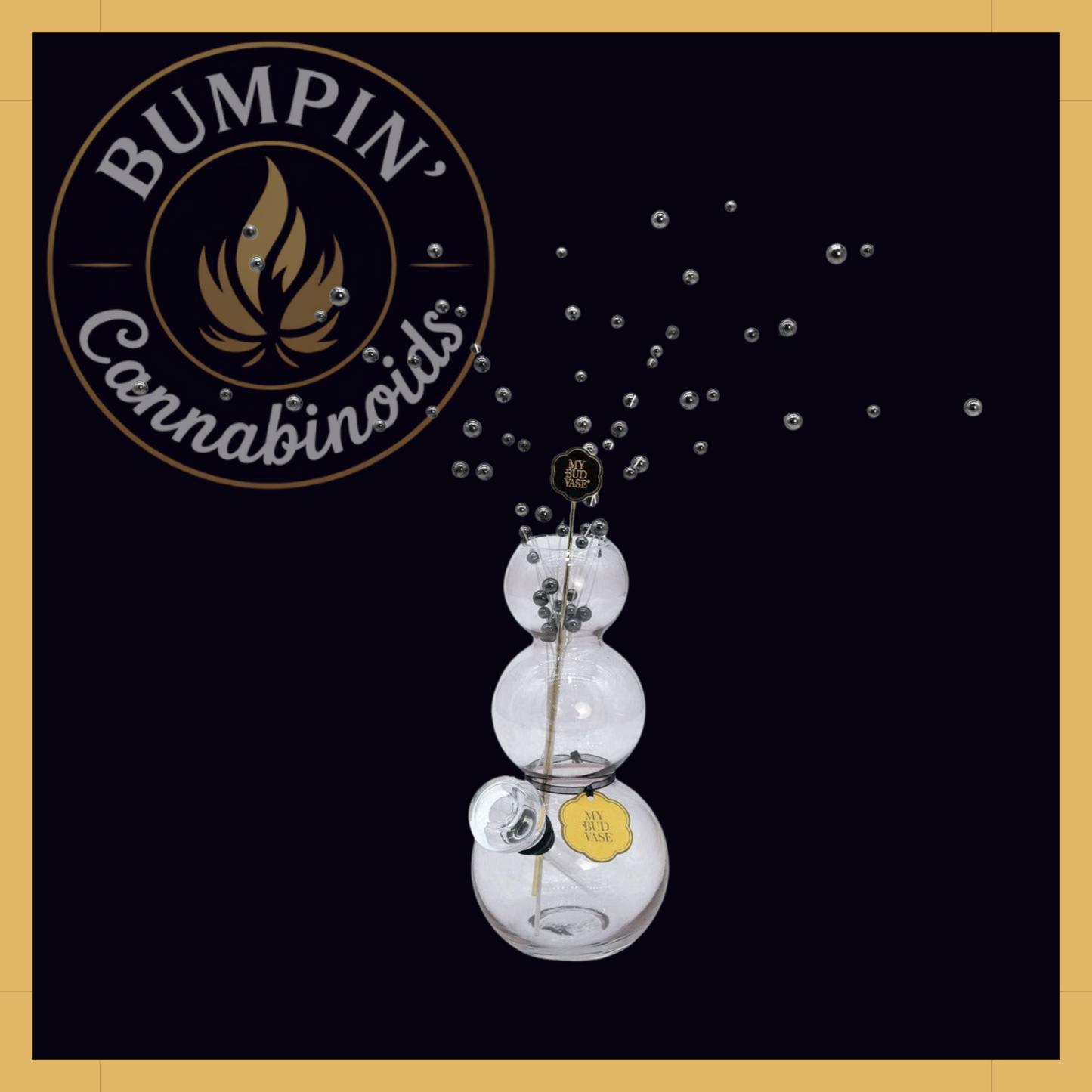 Bubbles My Bud Vase – Stacked Bubble Design - Bumpin' Cann