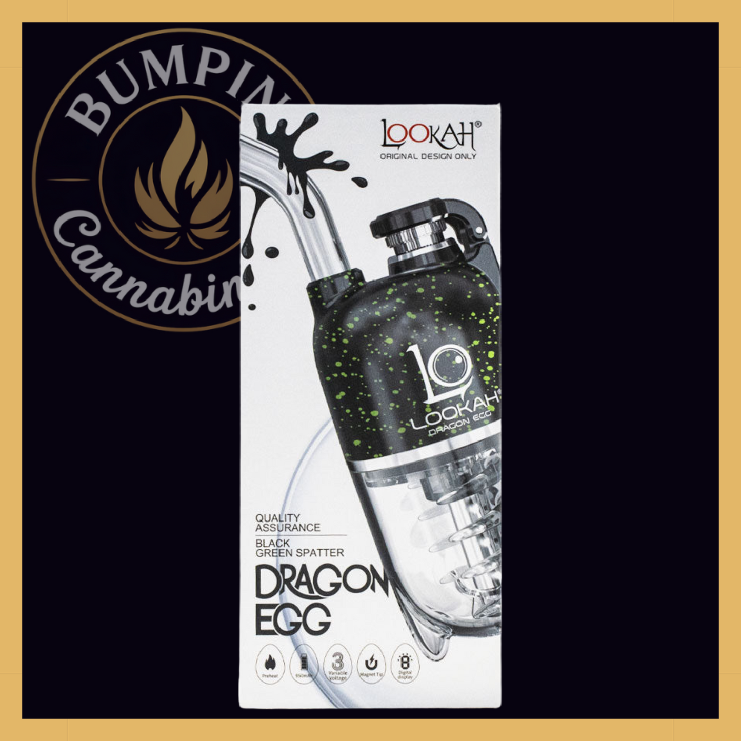 Lookah Dragon Egg Spatter Edition | Portable E-Rig for Concentrates