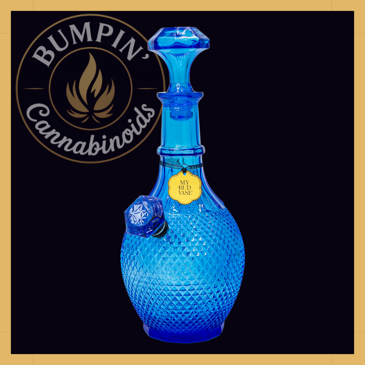 Jewel My Bud Vase – Diamond-Textured Decanter - Bumpin' Cann