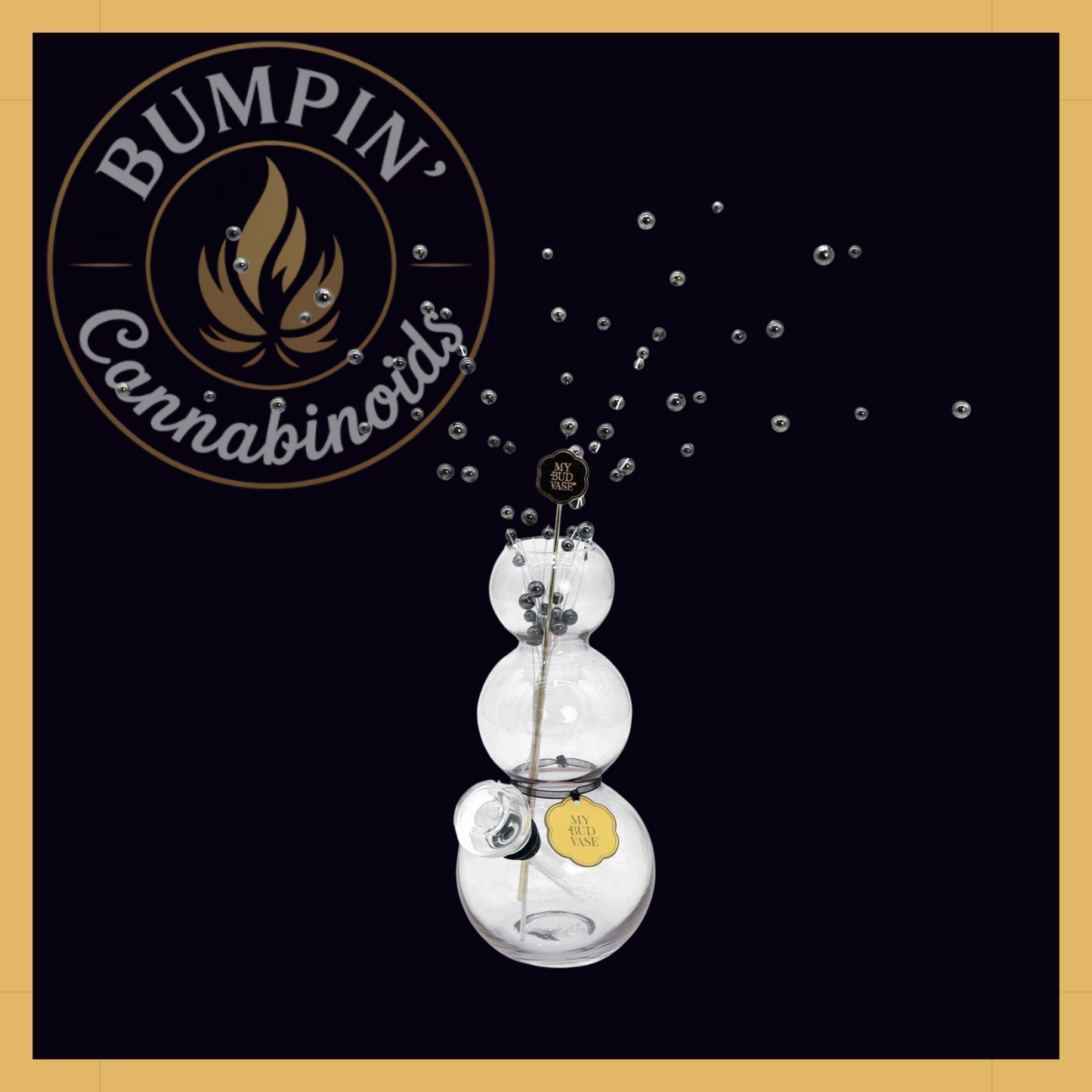 Bubbles My Bud Vase – Stacked Bubble Design - Bumpin' Cann