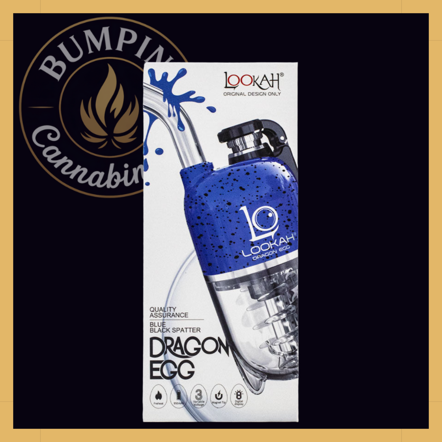 Lookah Dragon Egg Spatter Edition | Portable E-Rig for Concentrates