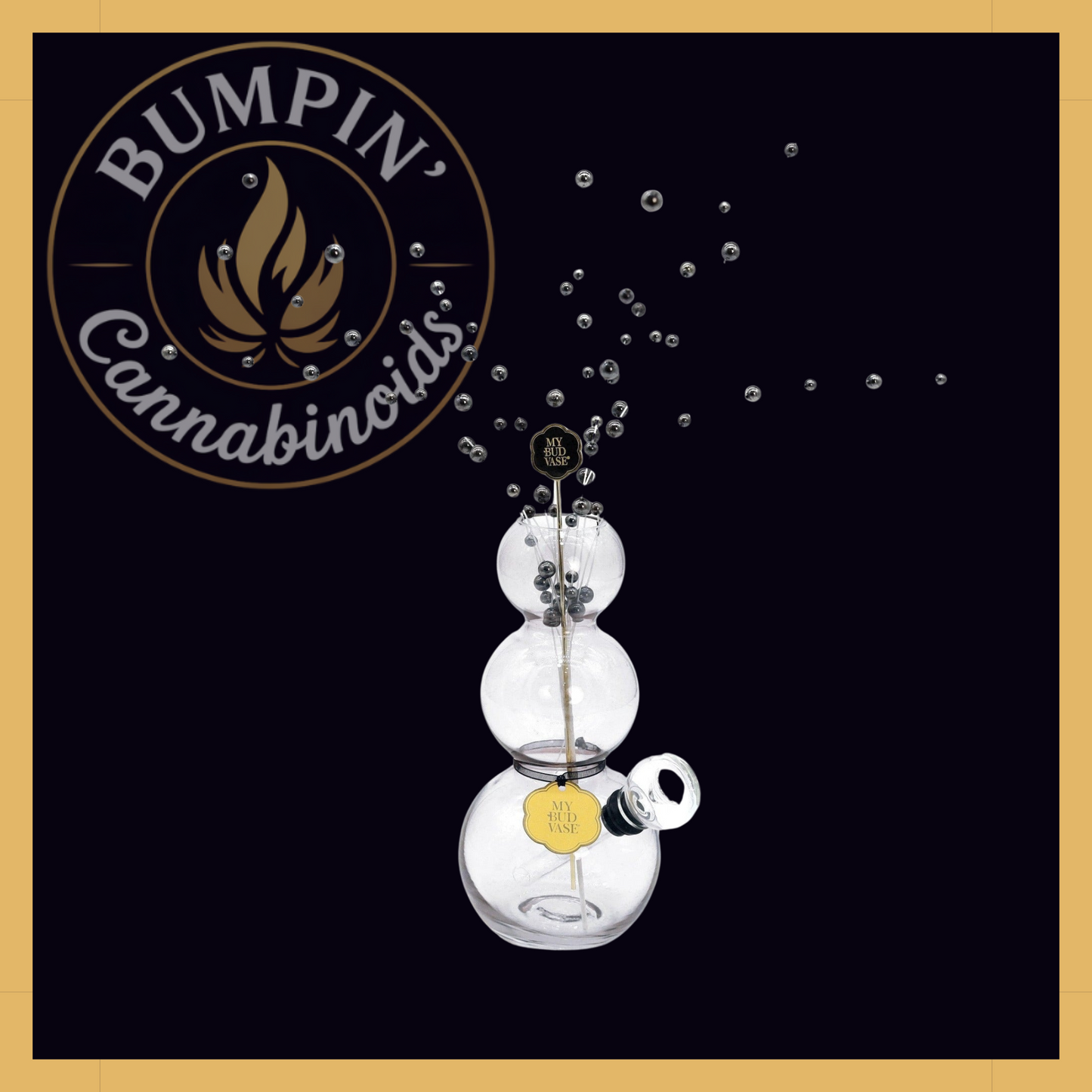 Bubbles My Bud Vase – Stacked Bubble Design - Bumpin' Cann