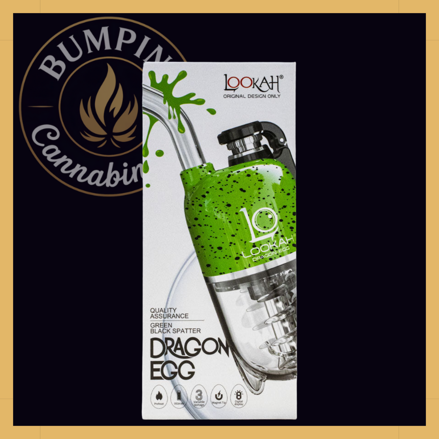 Lookah Dragon Egg Spatter Edition | Portable E-Rig for Concentrates