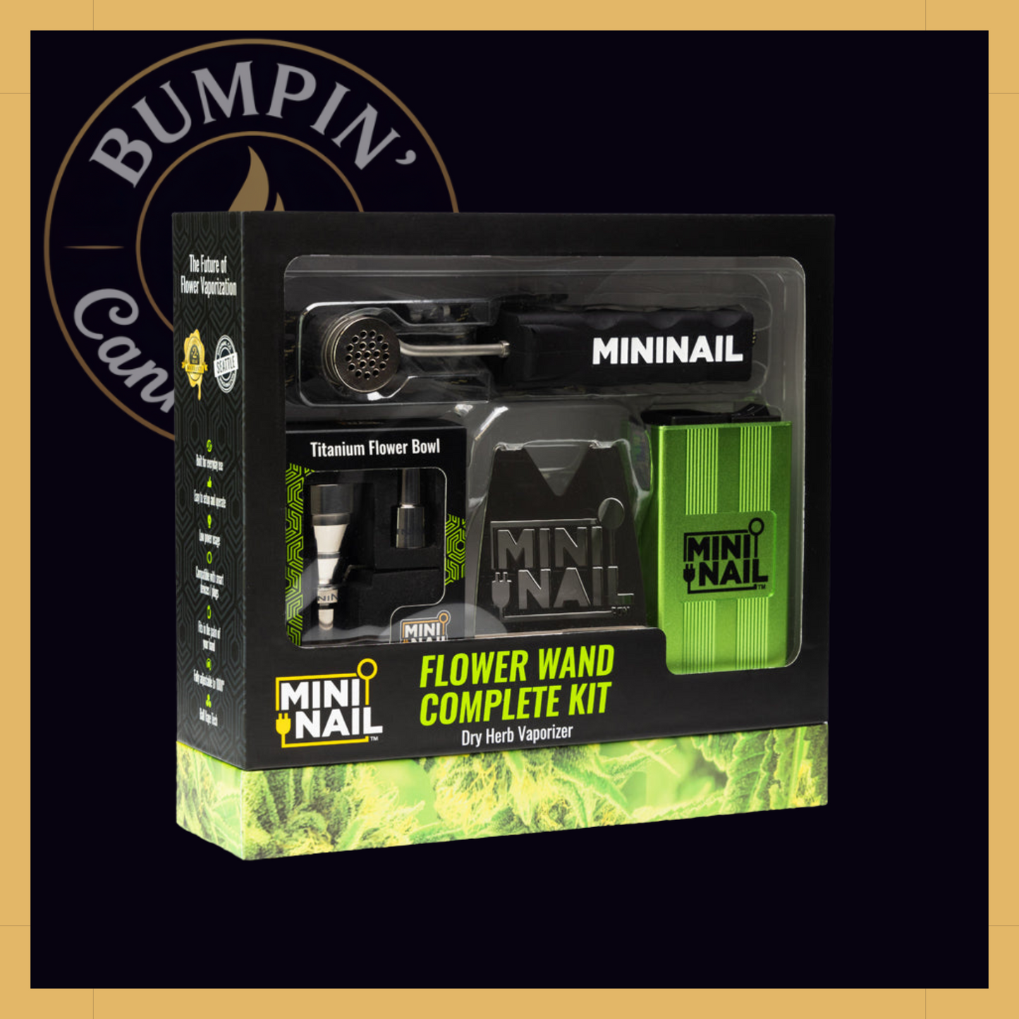 MiniNail Flower Wand Ball Vape – Precision Dry Herb Vaporizer - Bumpin' Cann