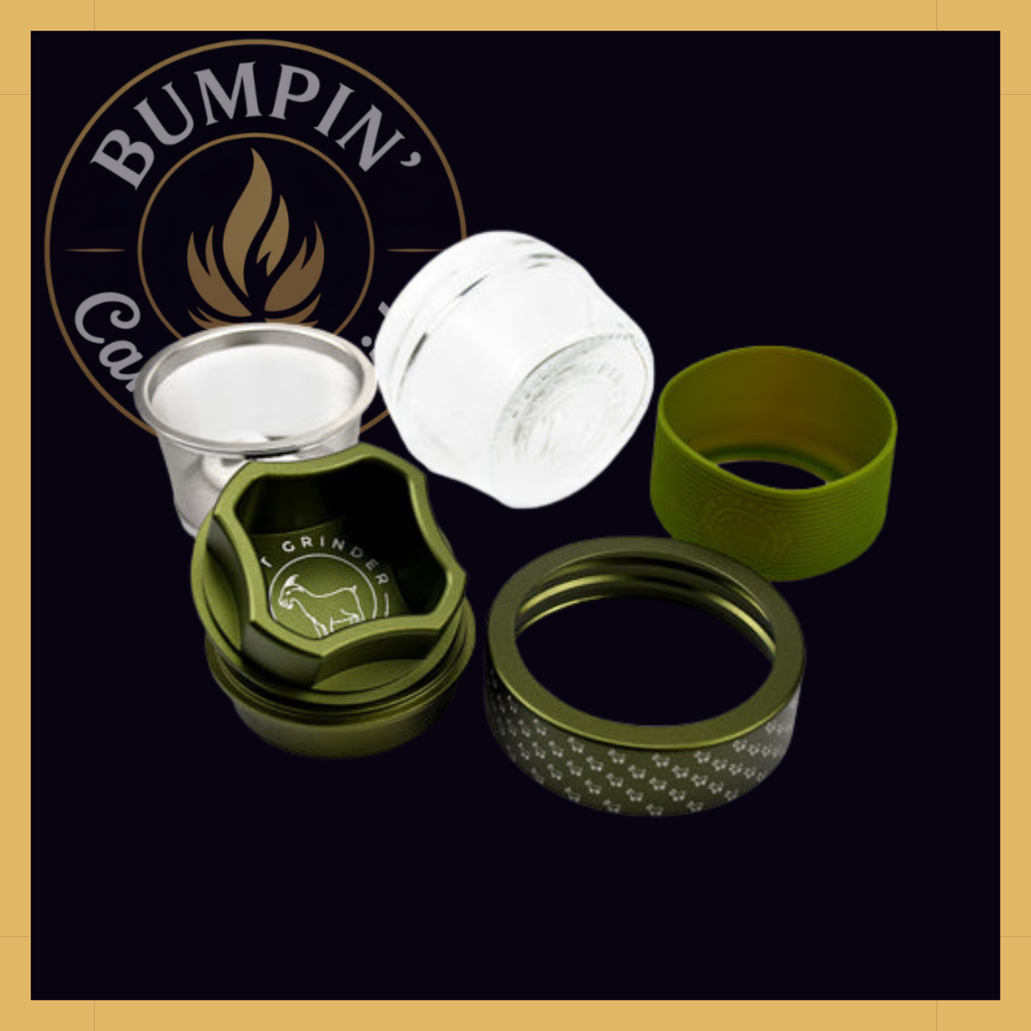 OG 4-Piece Aluminum Grinder (Repeat Pattern) - AITH v.I
