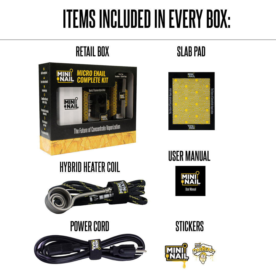 Complete MiniNail Kit w/ Quartz Banger - Bumpin' Cann