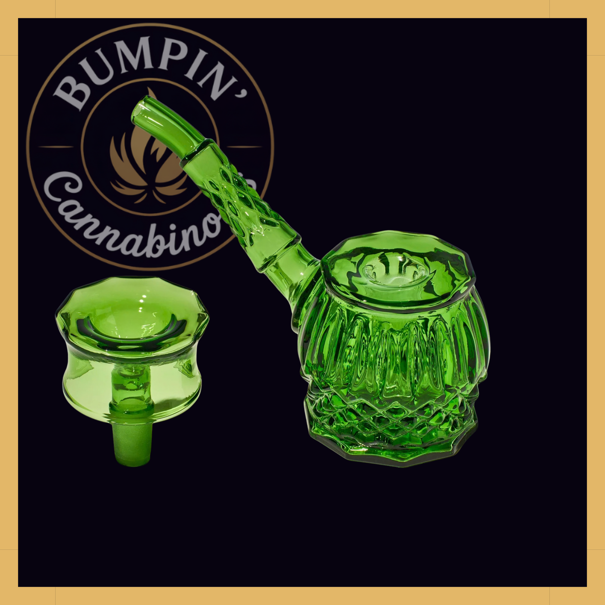 NWTN Home Highball borosilicate glass bubbler - Baltic Amber