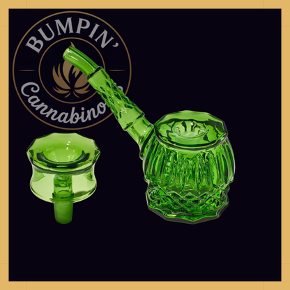 NWTN Home Highball borosilicate glass bubbler - Baltic Amber