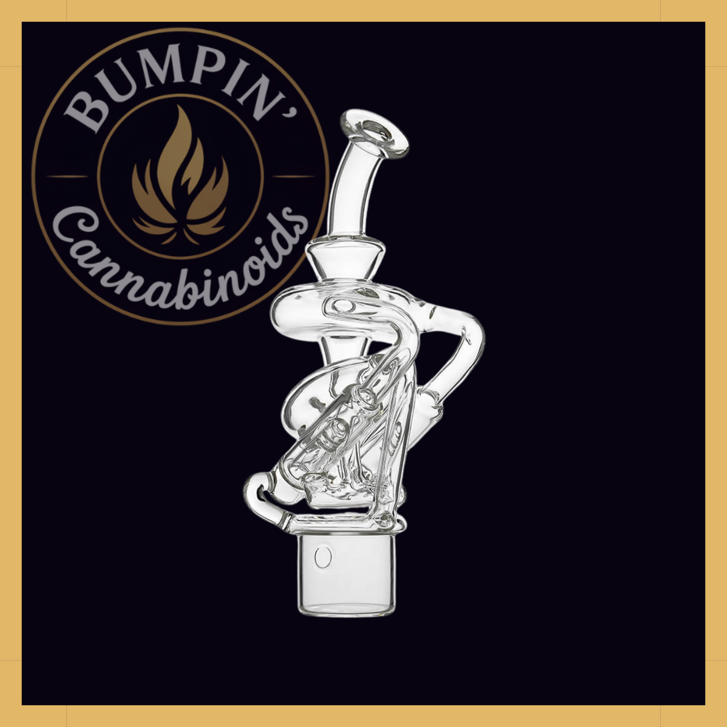 Calibear Double Jet Vortex Glass Attachment for Dr. Dabber Switch²