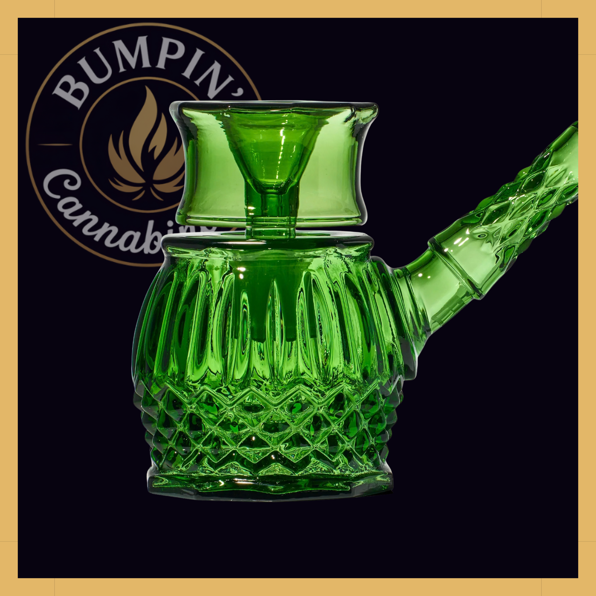 NWTN Home Highball borosilicate glass bubbler - Baltic Amber