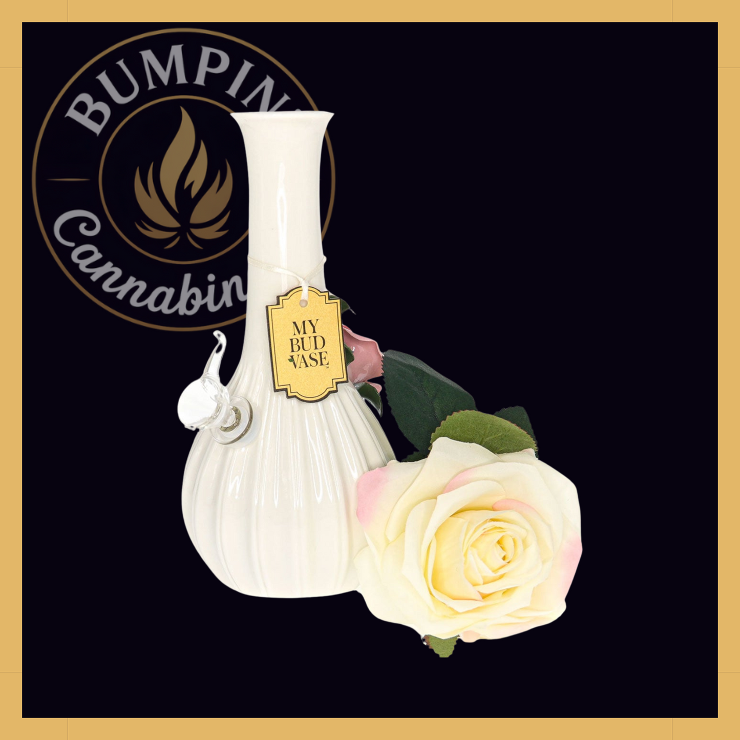 Rose Vase – Porcelain Floral Art Piece
