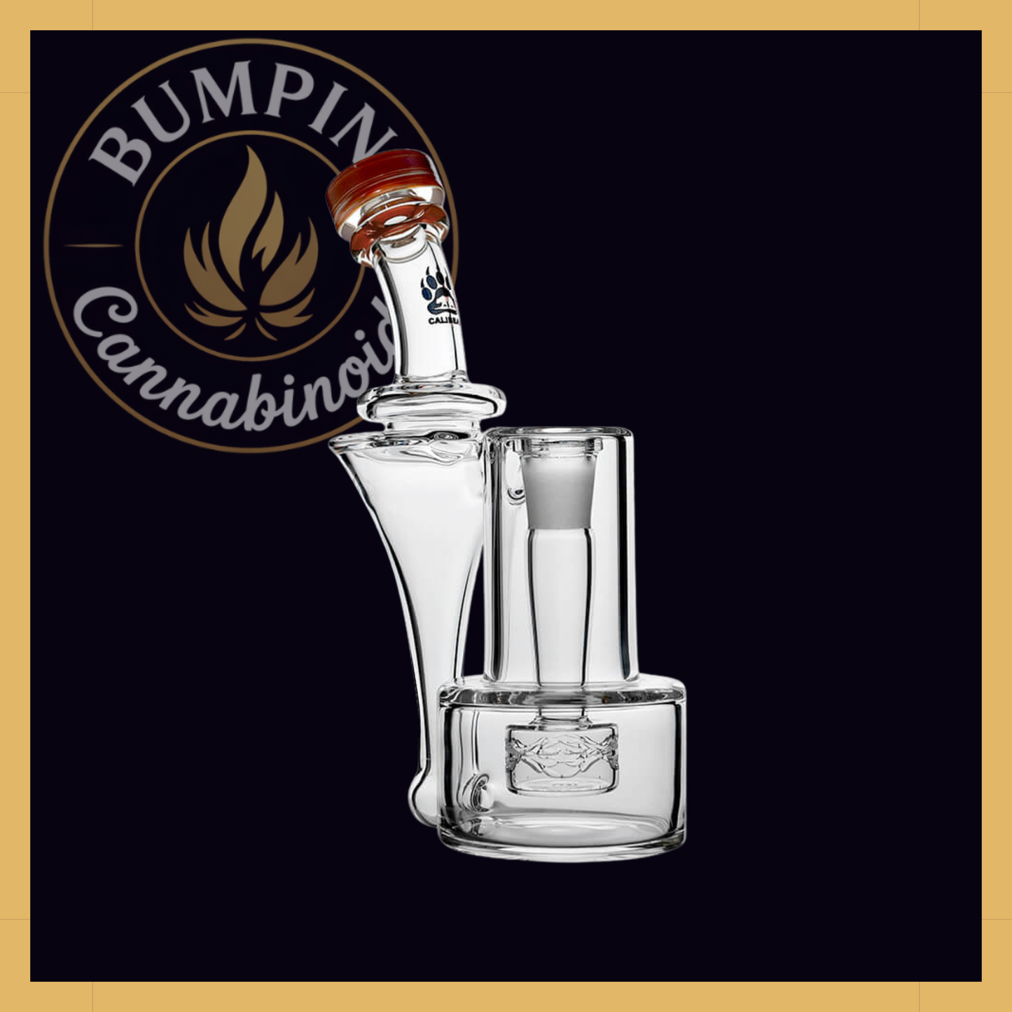 Premium RBR Recycler with Wave Perc and US Color Mouthpiece | Calibear