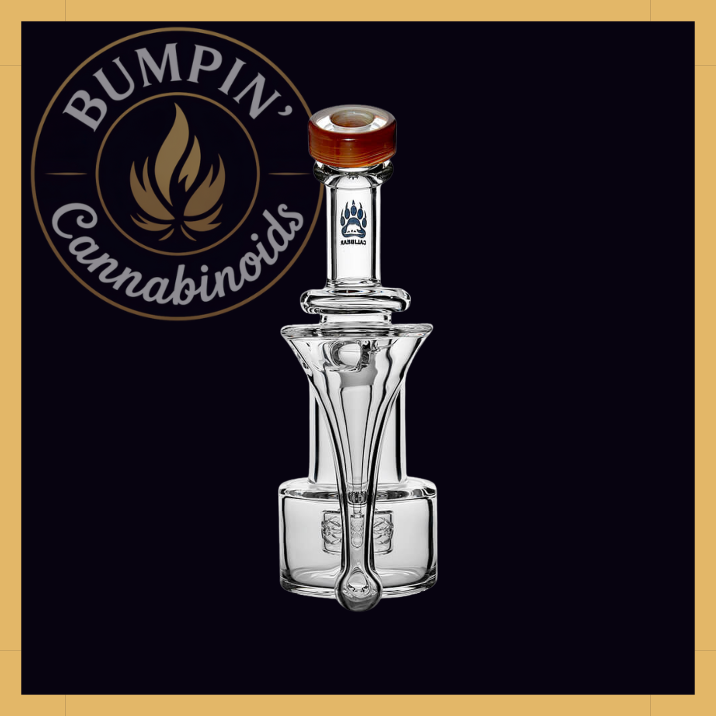 Premium RBR Recycler with Wave Perc and US Color Mouthpiece | Calibear