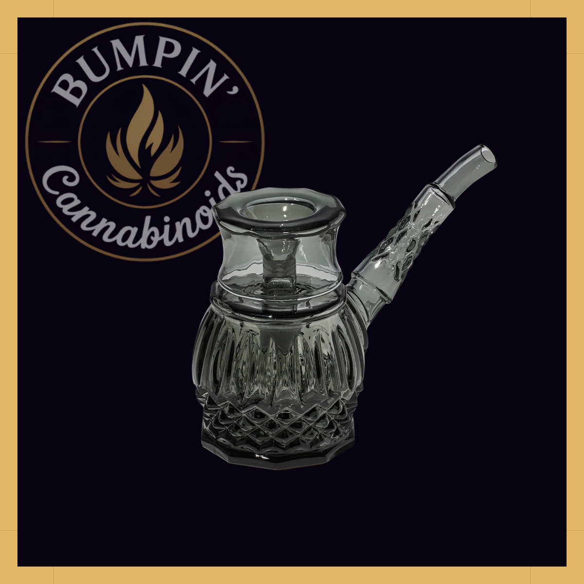 NWTN Home Highball borosilicate glass bubbler - Charcoal
