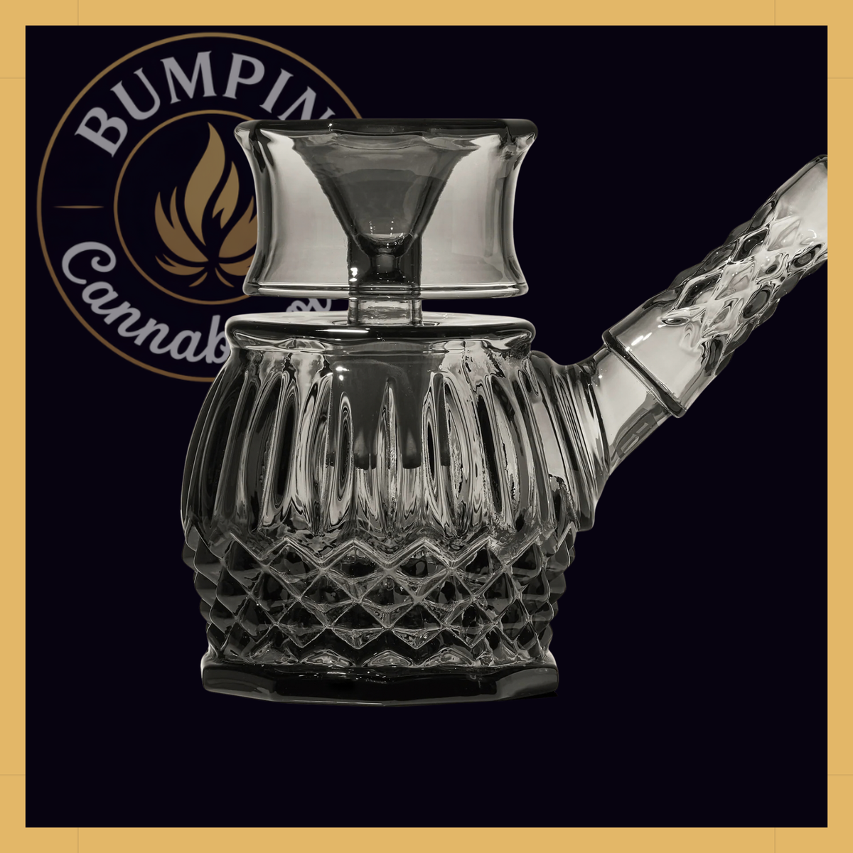 NWTN Home Highball borosilicate glass bubbler - Charcoal