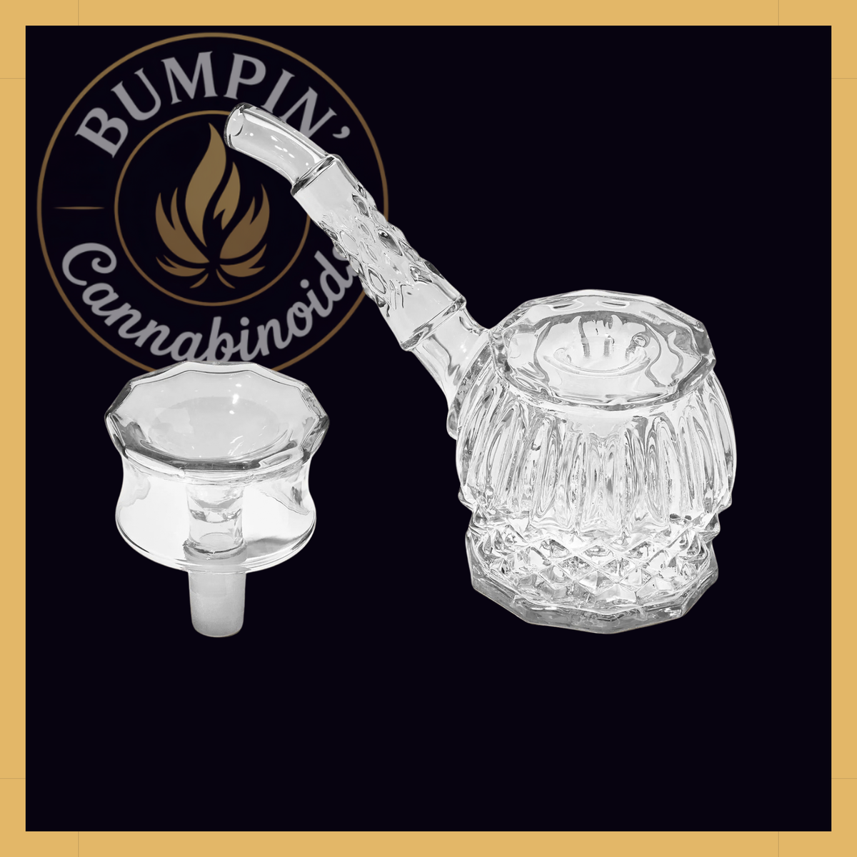 NWTN Home Highball borosilicate glass bubbler - Clear