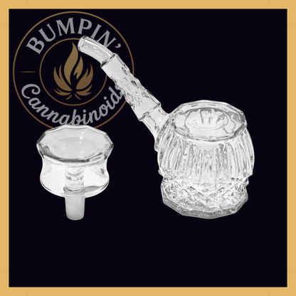 NWTN Home Highball borosilicate glass bubbler - Clear