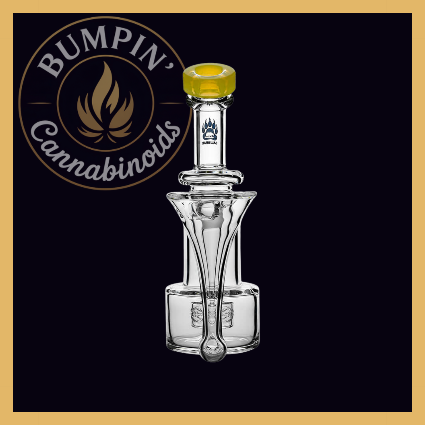 Premium RBR Recycler with Wave Perc and US Color Mouthpiece | Calibear