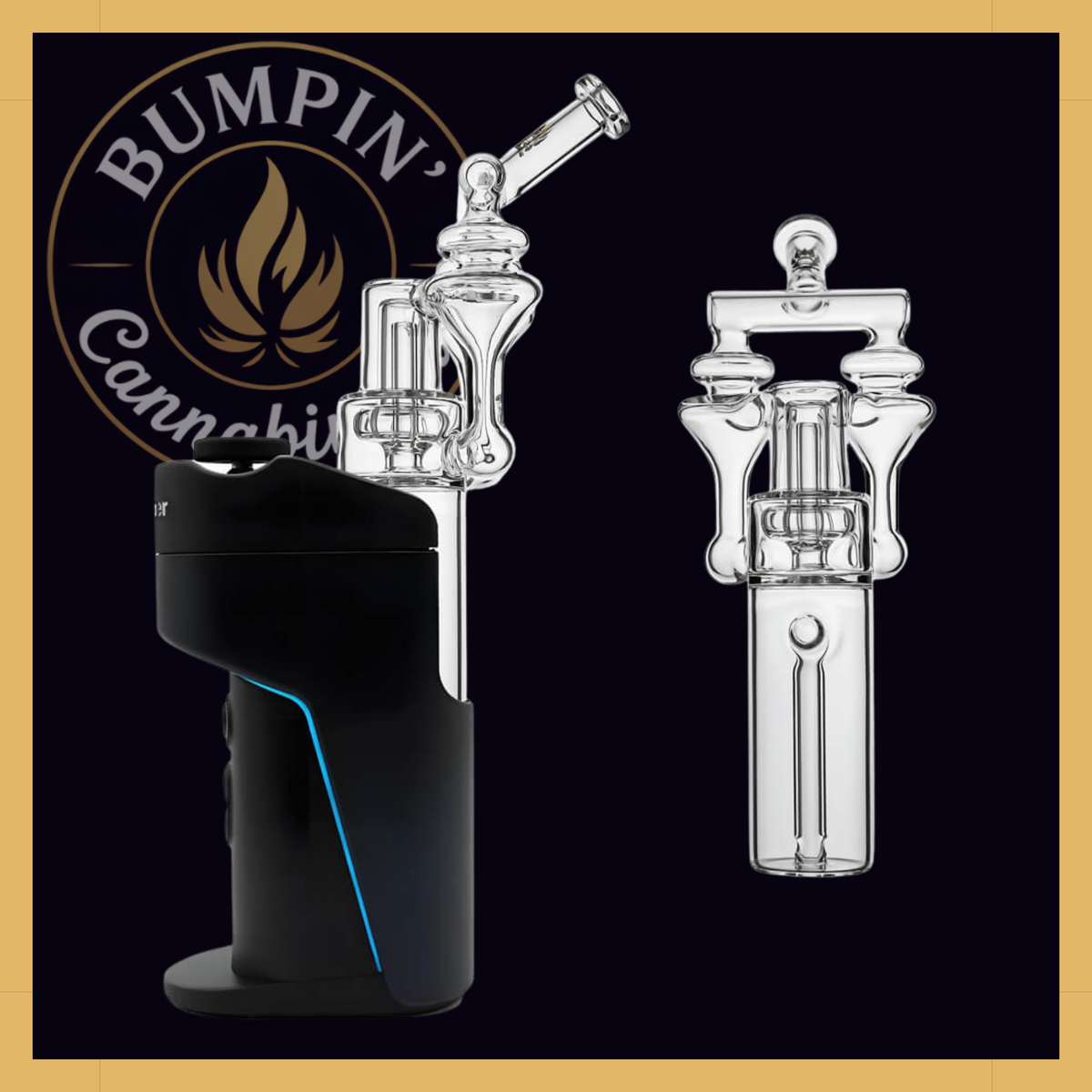 Calibear DUO RBR Recycler Glass Attachment for Dr. Dabber Switch Go