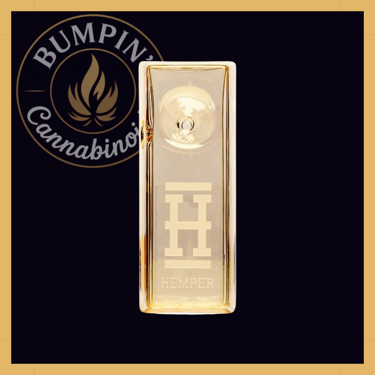 Hemper Gold Brick Hand Glass
