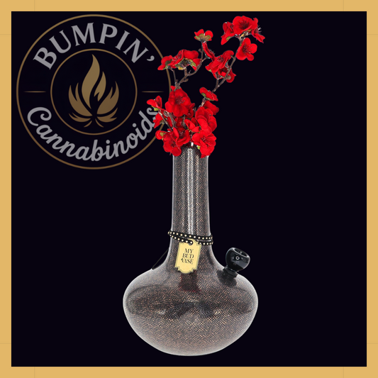 Burmëse My Bud Vase – Black & Gold Snakeskin - Bumpin' Cann