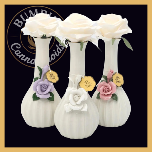 Rose Vase – Porcelain Floral Art Piece