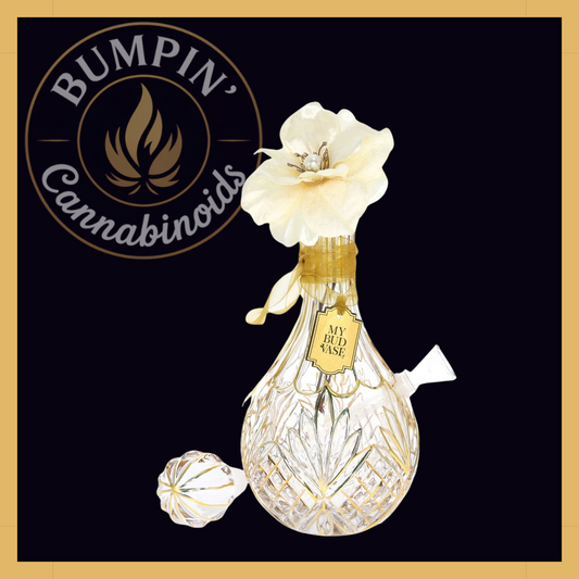 Stardust My Bud Vase – Gold-Accented Decanter - Bumpin' Cann