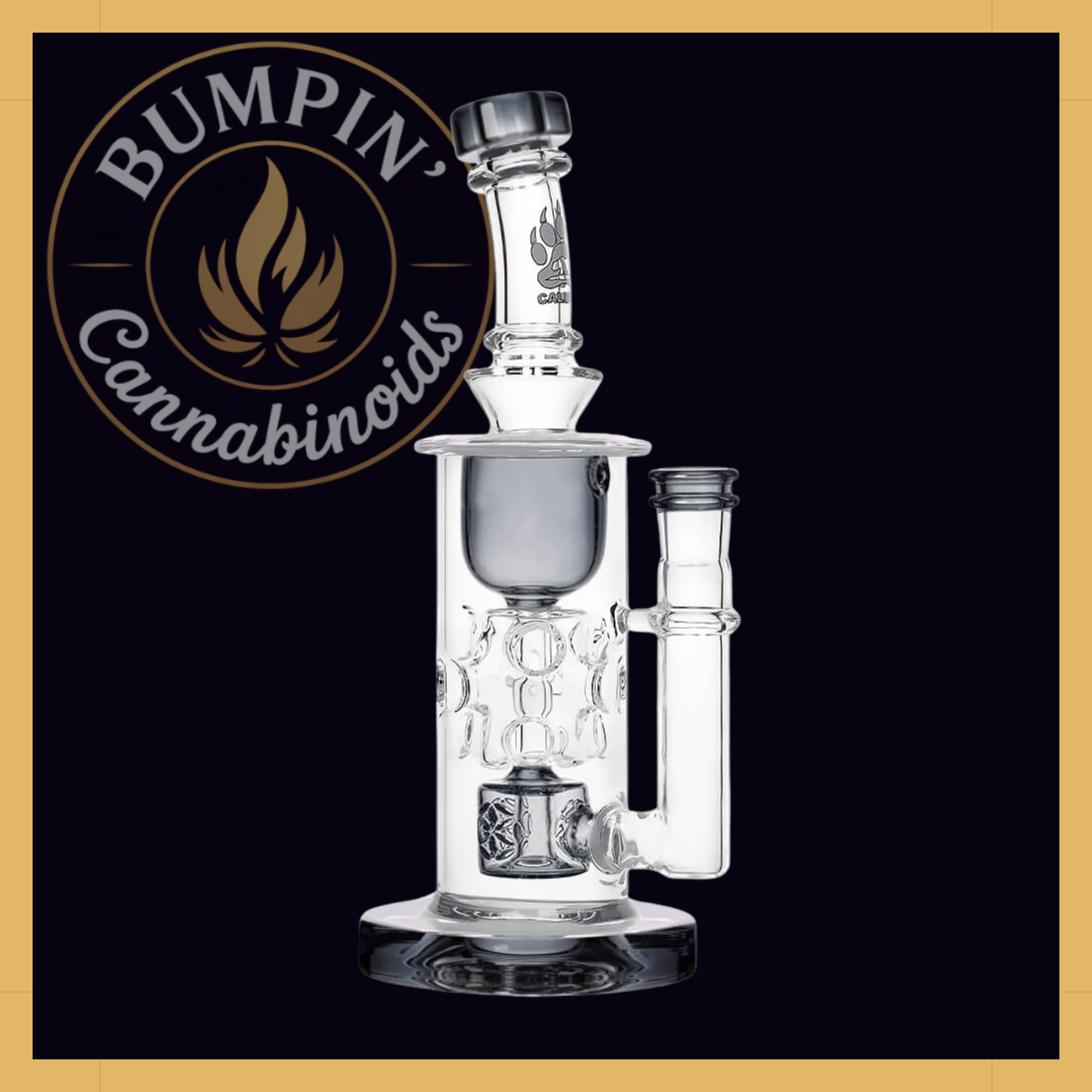 Calibear Straight Fab Torus Glass Rig | Seed of Life Perc