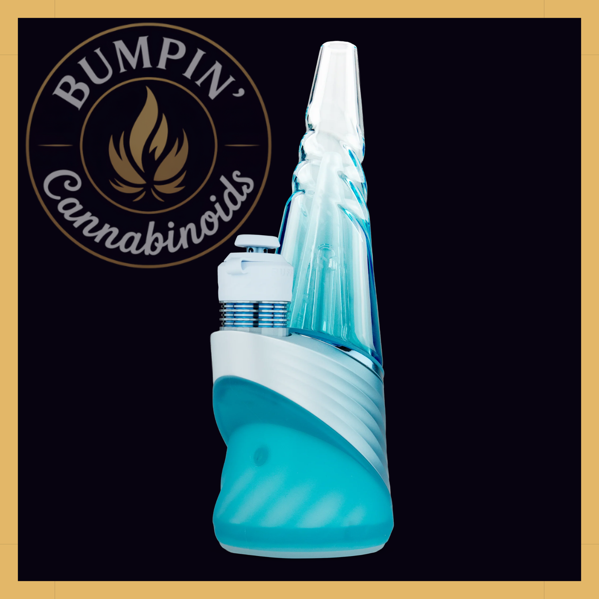 Puffco Peak Pro 3DXL Glacier limited edition e-rig with icy blue and white gradient finish