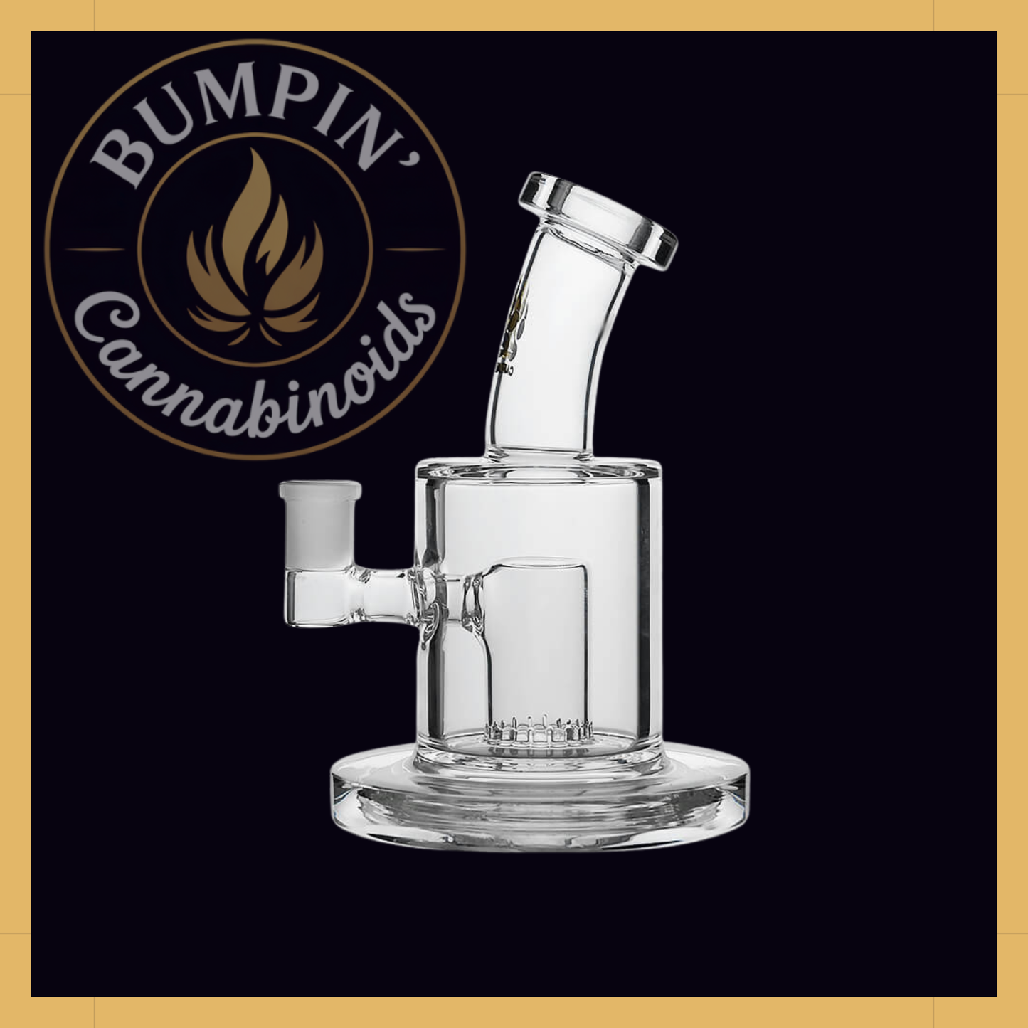 Thick Dab Rig with Slitted Can Perc | Calibear