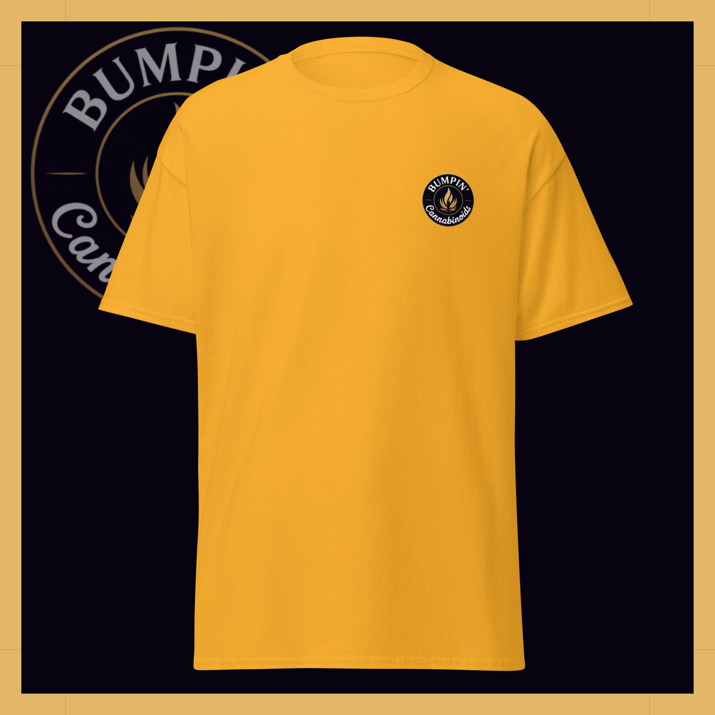 Bumpin’ Cannabinoids Classic Tee – Gold