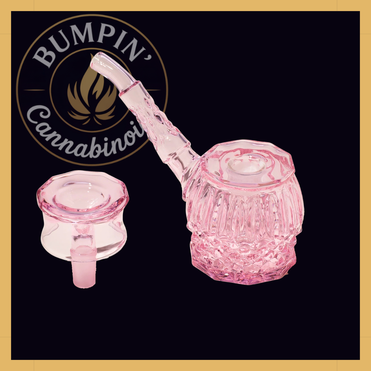 NWTN Home Highball borosilicate glass bubbler - Lapis