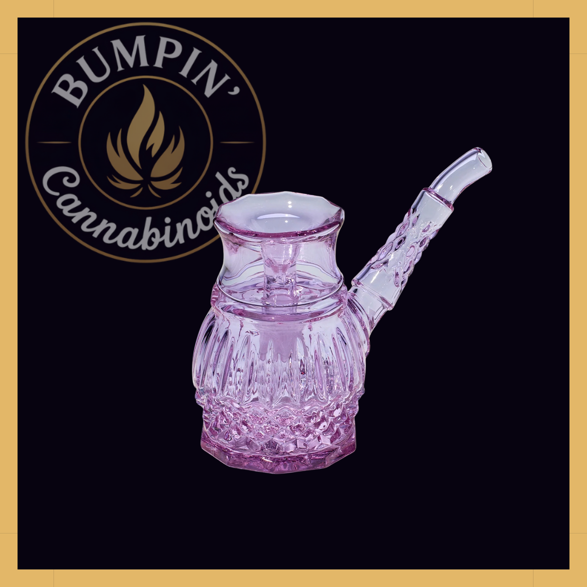 NWTN Home Highball borosilicate glass bubbler - Orchid