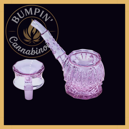 NWTN Home Highball borosilicate glass bubbler - Orchid