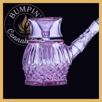 NWTN Home Highball borosilicate glass bubbler - Orchid