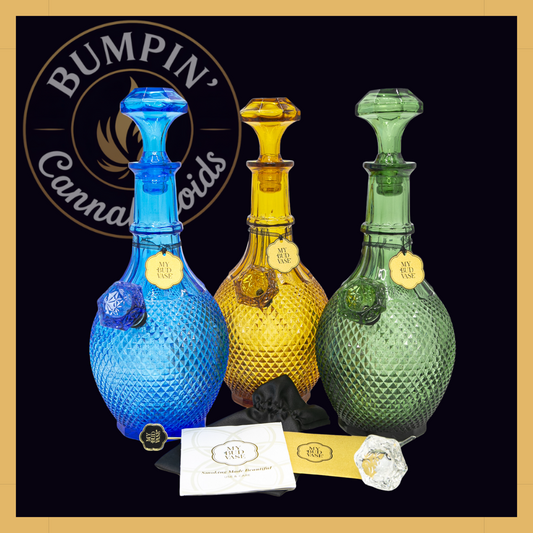 Jewel My Bud Vase – Diamond-Textured Decanter - Bumpin' Cann