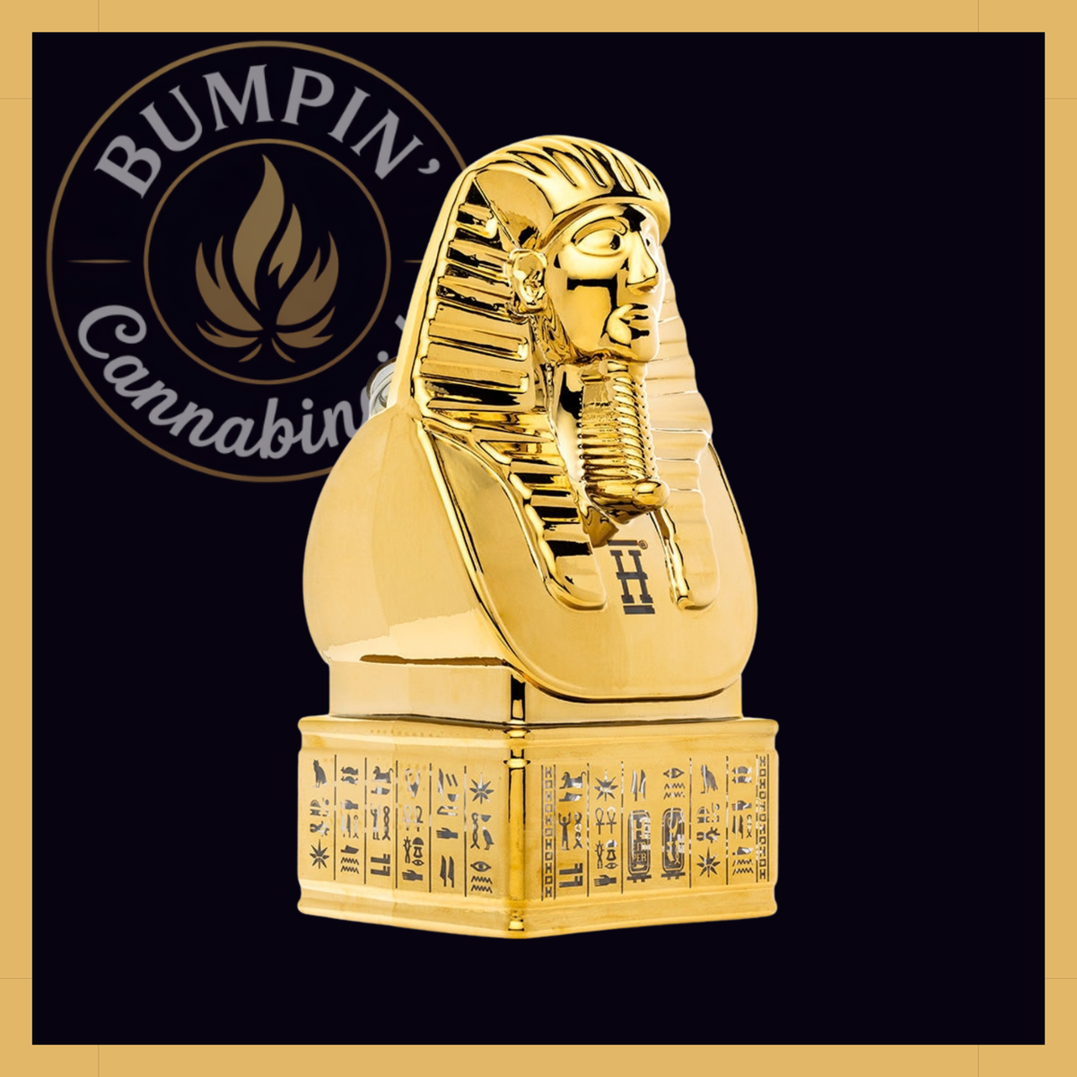 Hemper Egypt XL Glass gold pharaoh design